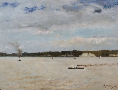 Honfleur Bay. 1891 od Alfred Emile Stevens