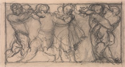 Skupina cherubínů (design pro vlys?) od Alfred Emile Stevens