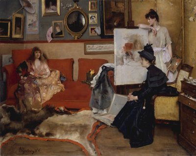 Ve studiu, 1888. od Alfred Emile Stevens