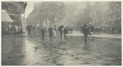 Mokrý den na bulváru v Paříži od Alfred Stieglitz