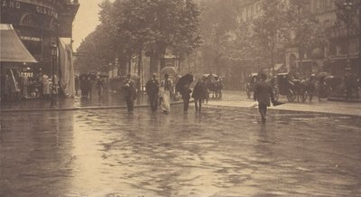 Mokrý den na bulváru, Paříž, 1894. od Alfred Stieglitz