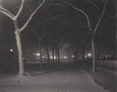 Ledová noc od Alfred Stieglitz