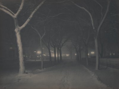 Ledová noc od Alfred Stieglitz