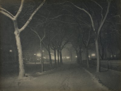 Ledová noc, New York od Alfred Stieglitz