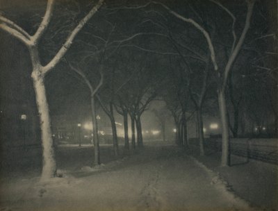 Ledová noc, New York, 1898. od Alfred Stieglitz