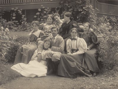 Ma, teta Rosa, Selma, Ag, Emmy, Ralph Bernheim, Hans Wetzler a Minnie Wetzler, Lake George od Alfred Stieglitz