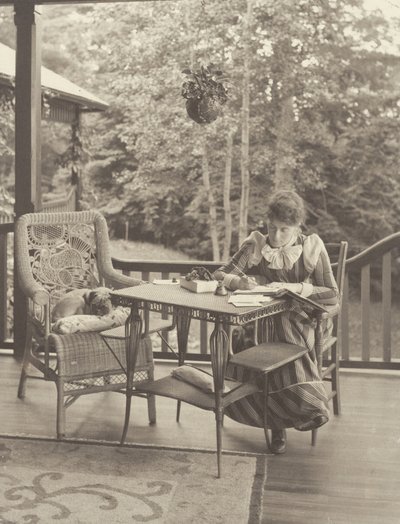Na verandě, Oaklawn, Lake George od Alfred Stieglitz