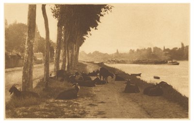 [Na Seině - poblíž Paříže] od Alfred Stieglitz