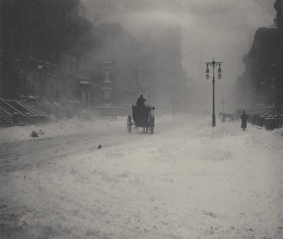 Sněhová bouře, New York od Alfred Stieglitz