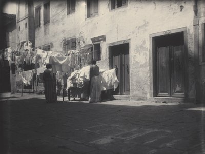 Den praní, Benátky od Alfred Stieglitz