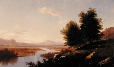 Řeka Saco, Mount Washington od Alfred Thompson Bricher