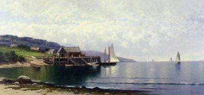 Přístaviště, Bailey Island, Maine, asi 1907 (olej na plátně) od Alfred Thompson Bricher