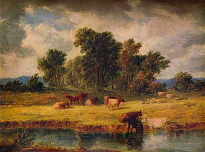 Banks of the Envy, poblíž Rhuddlan, 1852, 1938 od Alfred Vickers
