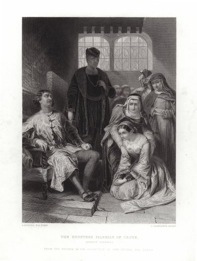 hraběnka Isabelle z Croye od Alfred W. Elmore