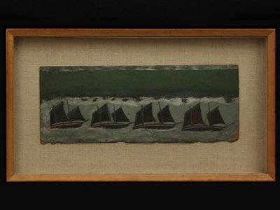 Čtyři škunery, kolem roku 1930 od Alfred Wallis