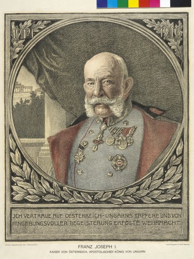 Rakouský císař František Josef I. od Alfred Wesemann
