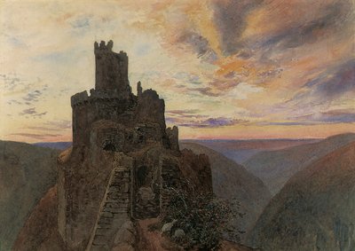 Ehrenburg na Mosele od Alfred William Hunt