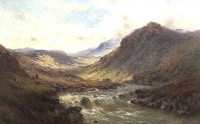 Vodopády v Invergarry, Glen Till od Alfred de Breanski