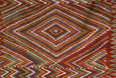 Koberec z údolí Mzab, detail (vlna) od Algerian School