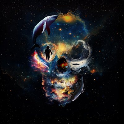 Lebka vesmírné velryby od Ali Gulec