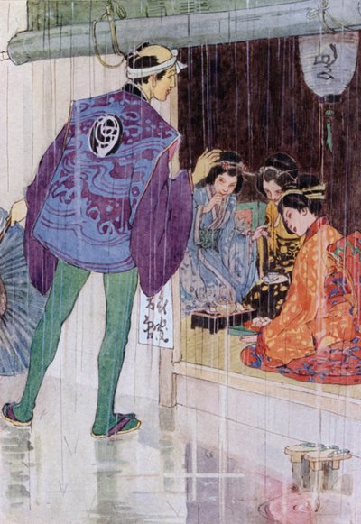 Ilustrace k Příběhu Mikado (barevné lito) od Alice Bolingbroke (after) Woodward