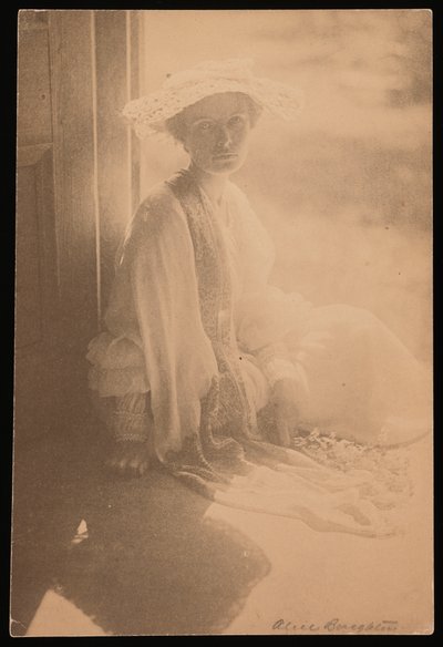 Alice Broughton fotografie Agnes Pelton (č/b fotografie) od Alice Boughton