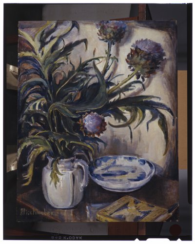 Artyčoky, kolem roku 1933 (olej na plátně) od Alice Ellen Klauber
