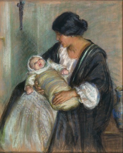 Matka a plačící dítě od Alice Pike Barney