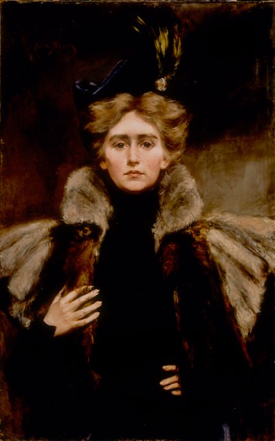 Natalie v Fur Cape, 1897. od Alice Pike Barney