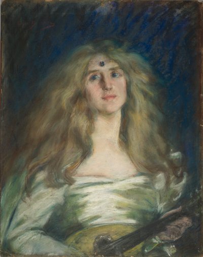 Natalie s mandolínou od Alice Pike Barney