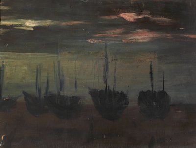 Lodě v měsíčním světle od Alice Pike Barney