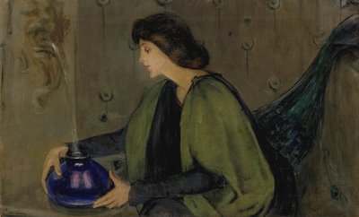 Žena a páv, ca. 1900. od Alice Pike Barney