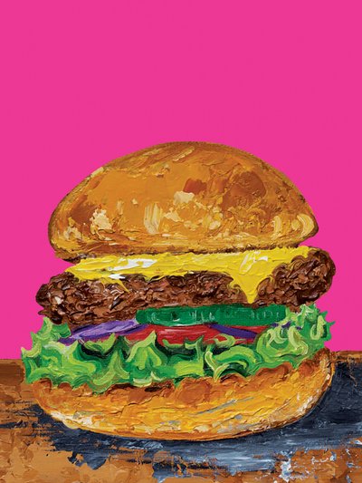 Cheeseburger ve stylu pop artu od Alice Straker
