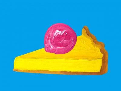 Živý koláč ve stylu pop artu od Alice Straker