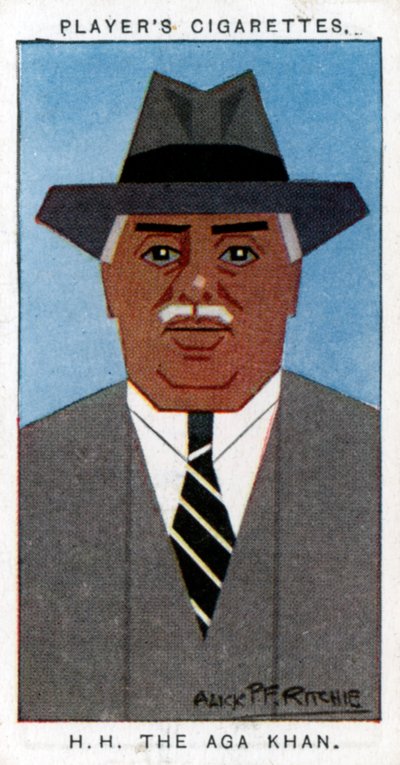 Aga Khan III Mohammed Shah, vůdce Ismailis, 1926. od Alick P. F. Ritchie