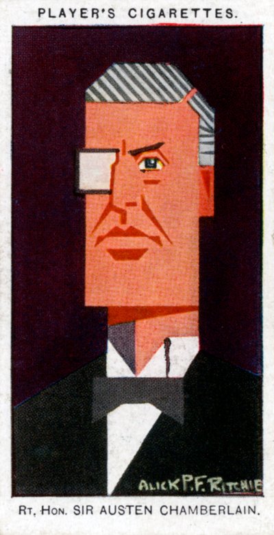 Austen Chamberlain , britský politik, 1926 od Alick P. F. Ritchie