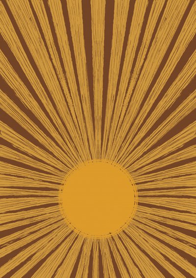 Teplý retro sunburst od Aliya Putrus