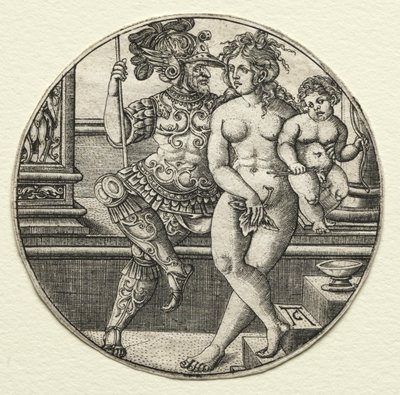 Mars, Venuše a Amor, 20. léta 16. století. od Allaert Claesz
