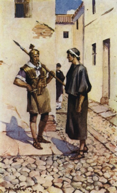 Alban a kněz (barva lito) od Allan (after) Stewart