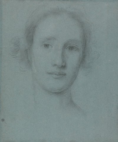 Hlava mladé ženy od Allan Ramsay