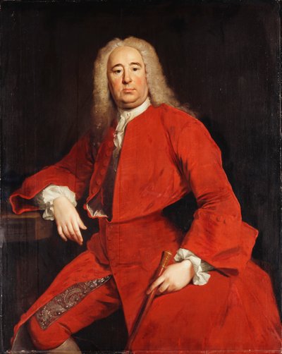 Portrét gentlemana, tradičně identifikovaného jako George Frederick Handel, 1740 od Allan Ramsay