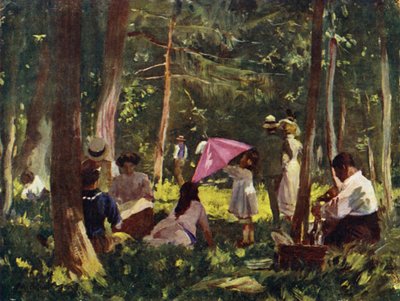 Paris: A Corner in the Bois (barva lito) od Allan Stewart