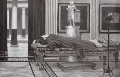 Periklův zármutek nad ztrátou dítěte (litografie) od Allan Stewart