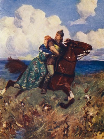 Bitva ptáků (barevná litografie) od Allan Stewart
