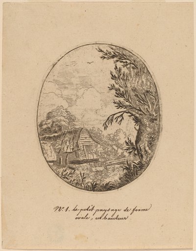 Hamlet mezi stromy, pravděpodobně c. 16451656. od Allart van Everdingen