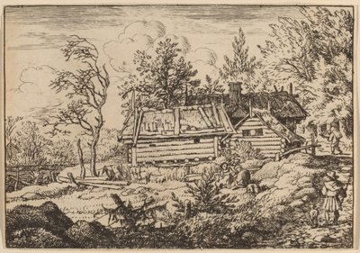 Poutník se psem, pravděpodobně c. 16451656. od Allart van Everdingen