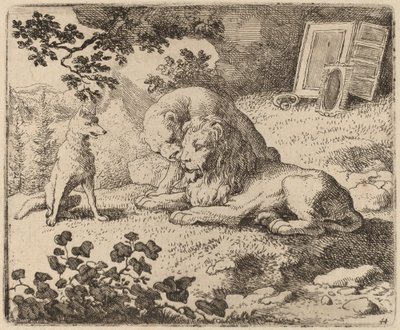 Reynard popisuje chybějící poklady, pravděpodobně c. 16451656. od Allart van Everdingen