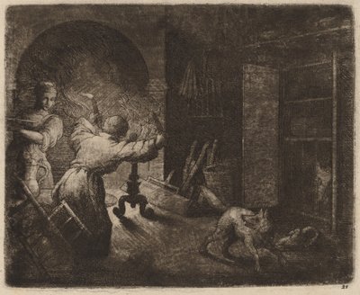 Reynard ukradne Capona pastorovi od Allart van Everdingen