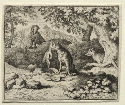 Reynard the Fox: Badger přichází varovat Reynarda. od Allart van Everdingen