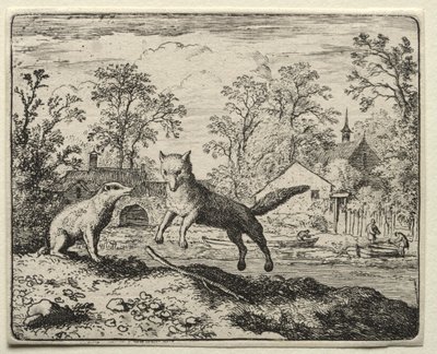 Reynard the Fox: Reynard dělá pokání od Allart van Everdingen